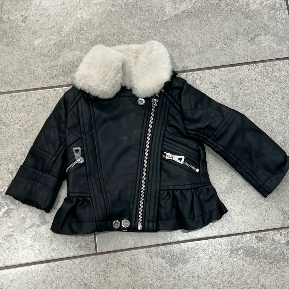 Like New 3-6 Month Leather Jacket